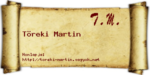 Töreki Martin névjegykártya