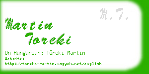 martin toreki business card